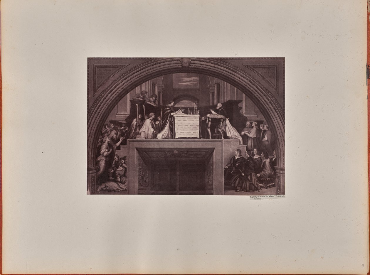 Raphael, das Wunder von Bolsena (Fresko im Vatikan) von James Anderson