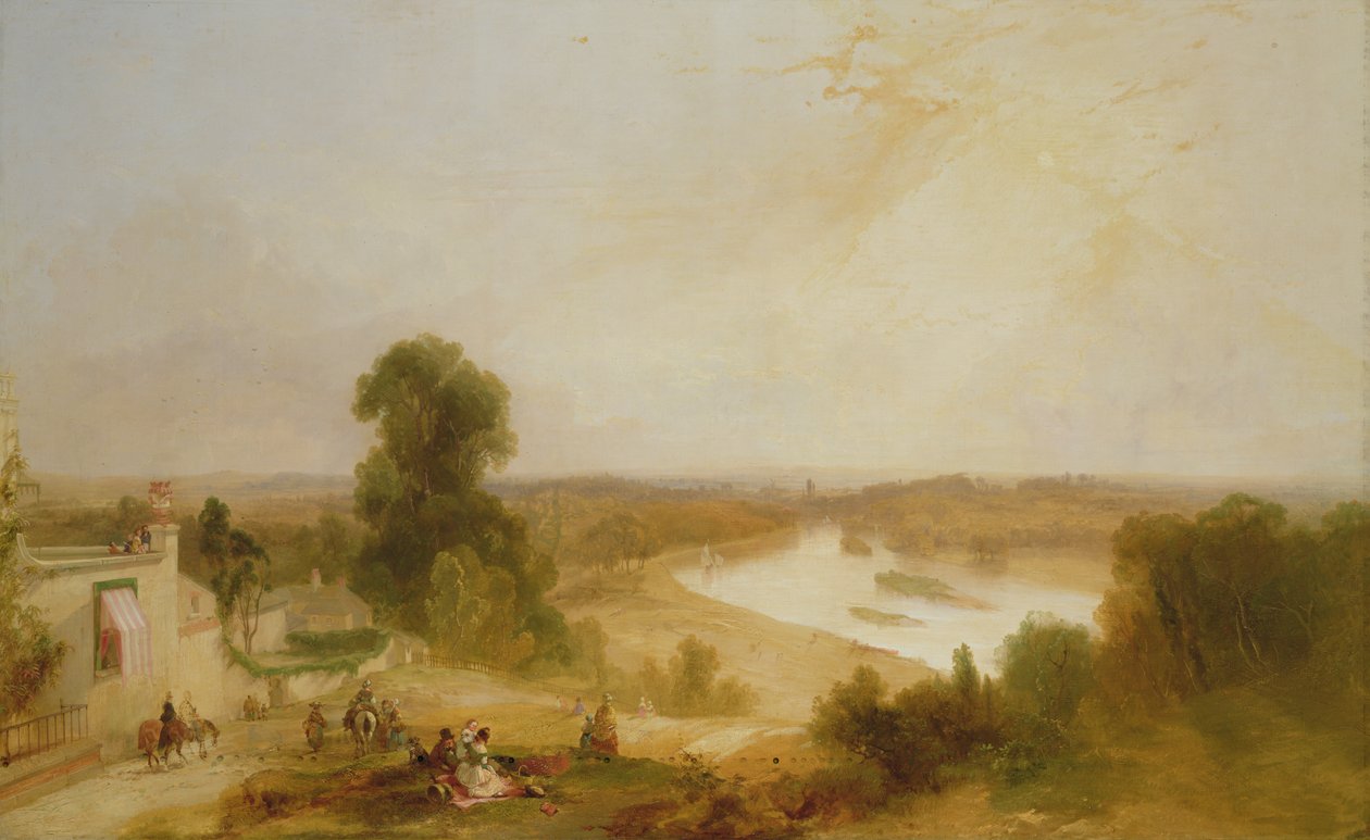 Blick auf die Themse von Richmond Hill, 1835 von James Baker Pyne