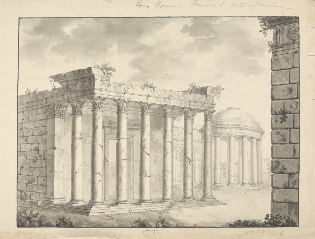 Unidentifizierter Tempel Faustana (?) von James Bruce