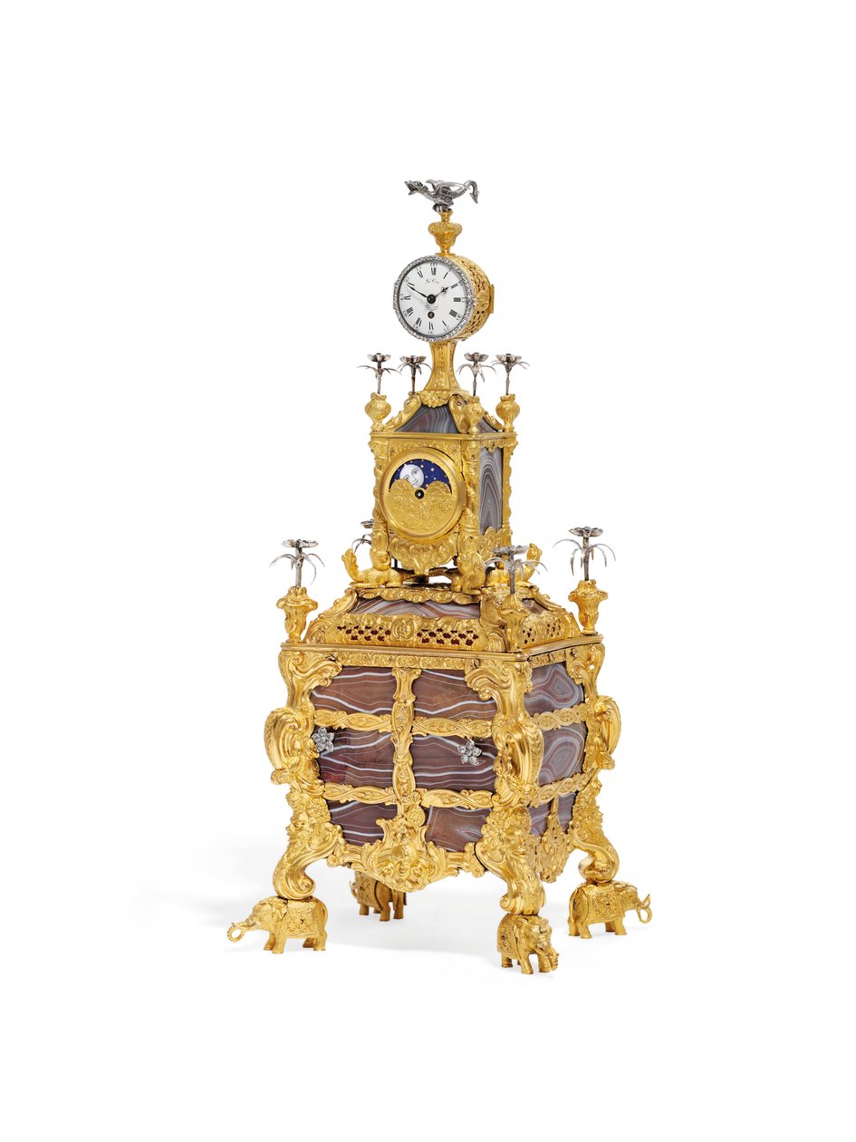 George III musikalische Tischuhr, ca. 1766 von James Cox