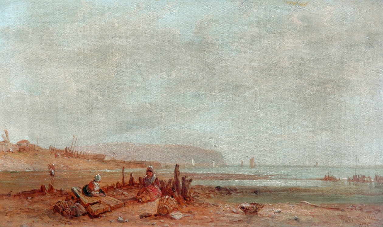 An der französischen Küste, 1880 von James Cullett