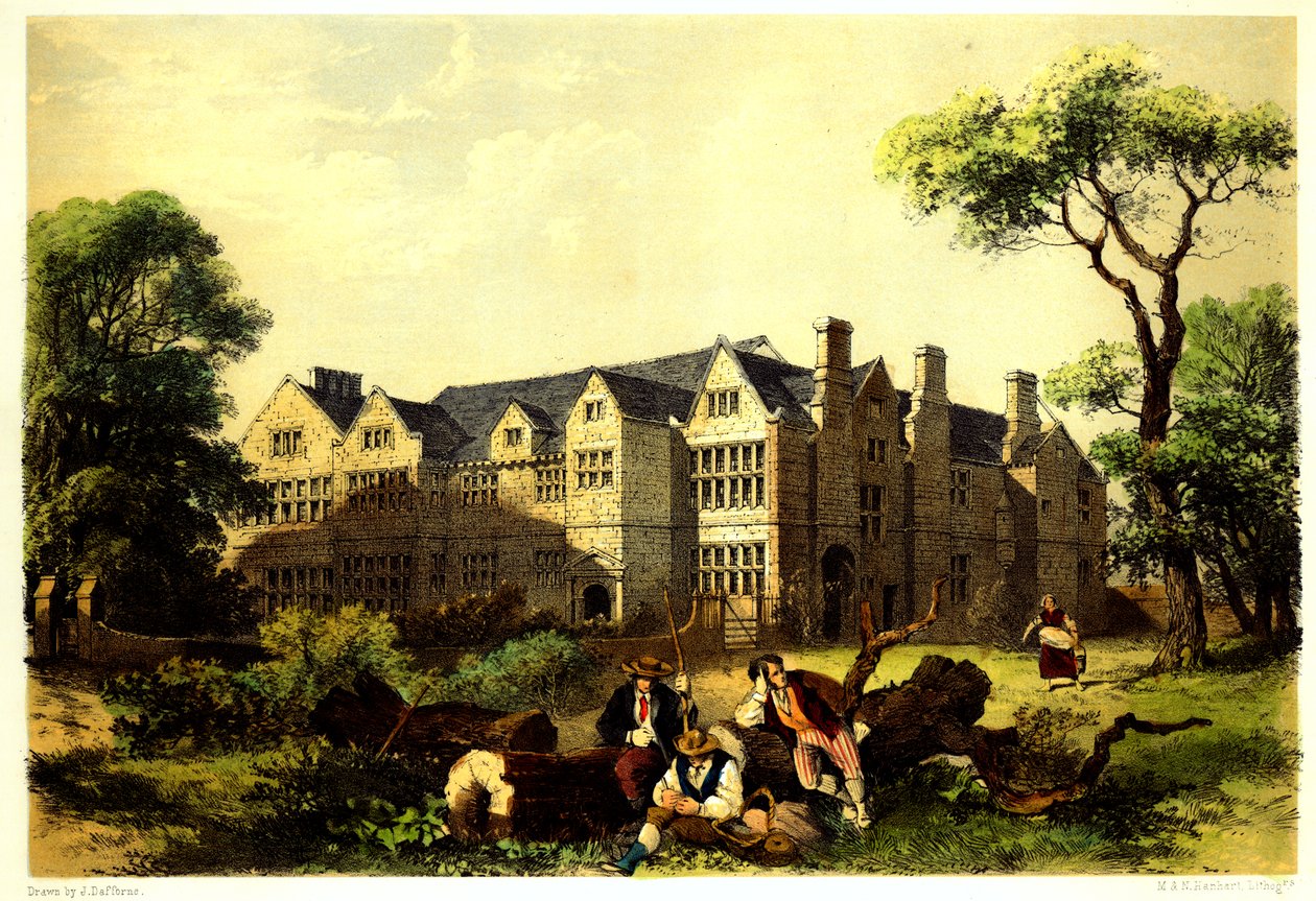 Sawston Hall, Cambridgeshire, 1848 von James Dafforne