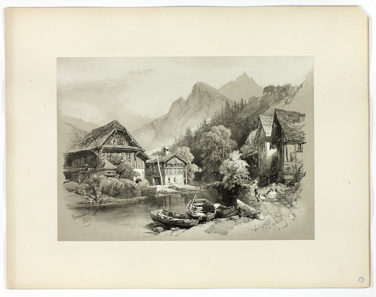 Brunnen, aus Malerische Auswahlen von James Duffield Harding