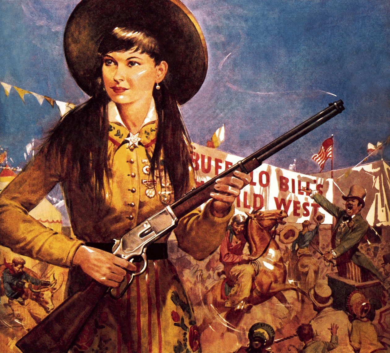 Scharfschützin Annie -- Annie Oakley und ihr Gewehr von James Edwin McConnell