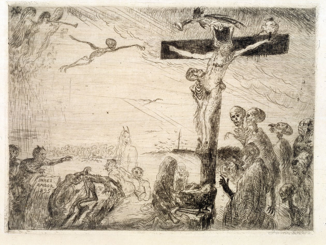 Christus von den Teufeln gequält von James Ensor