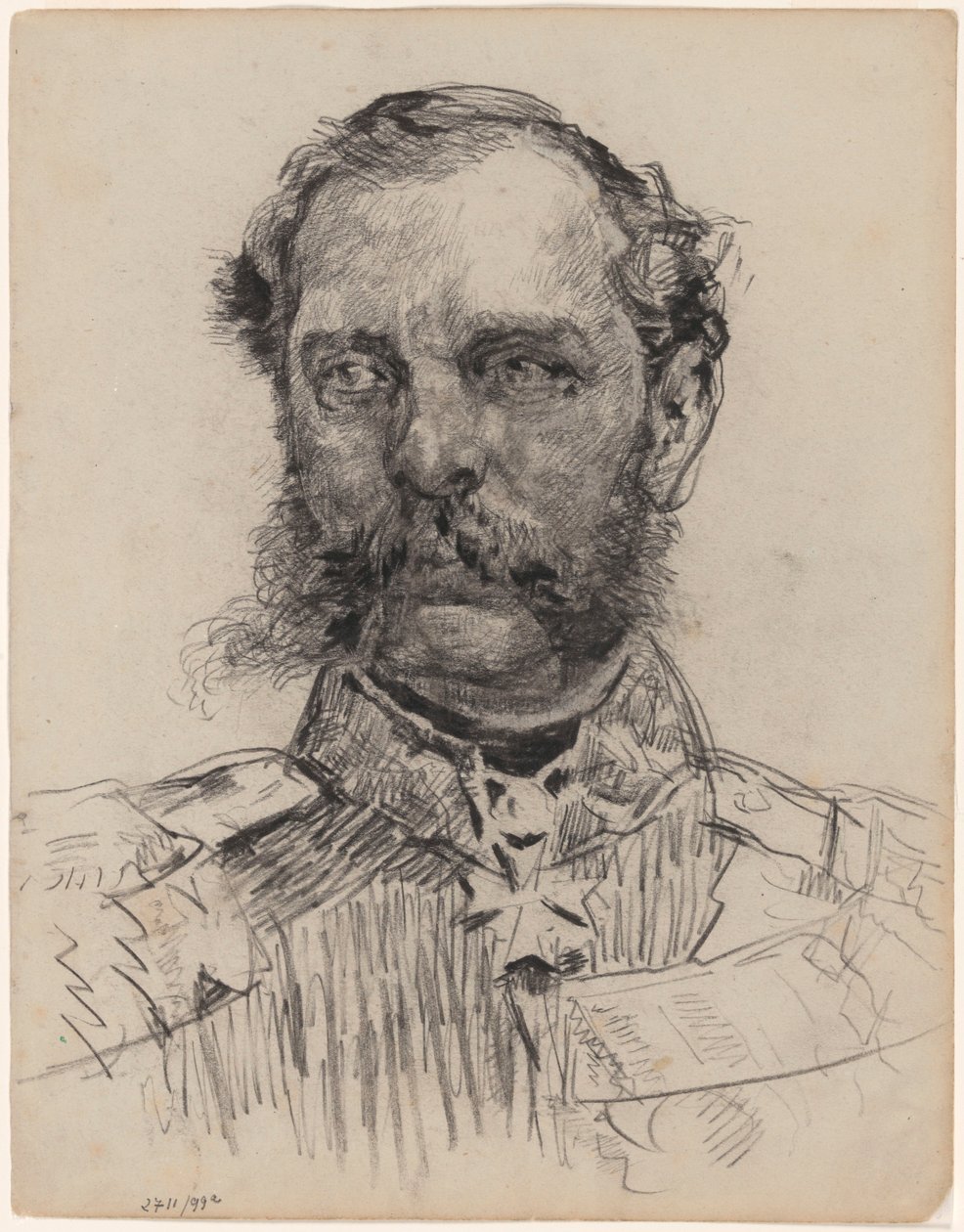 Kopie eines unbekannten Porträts von James Ensor
