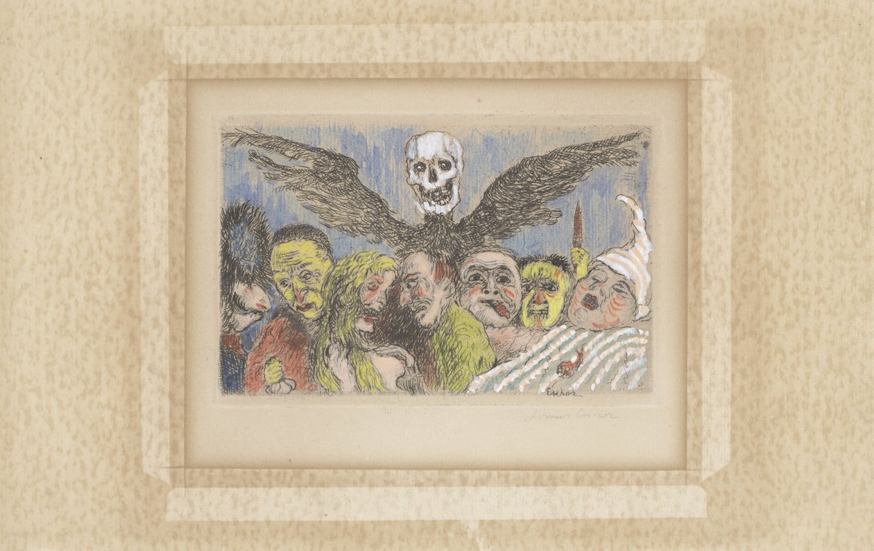 Die Todsünden beherrscht vom Tod von James Ensor