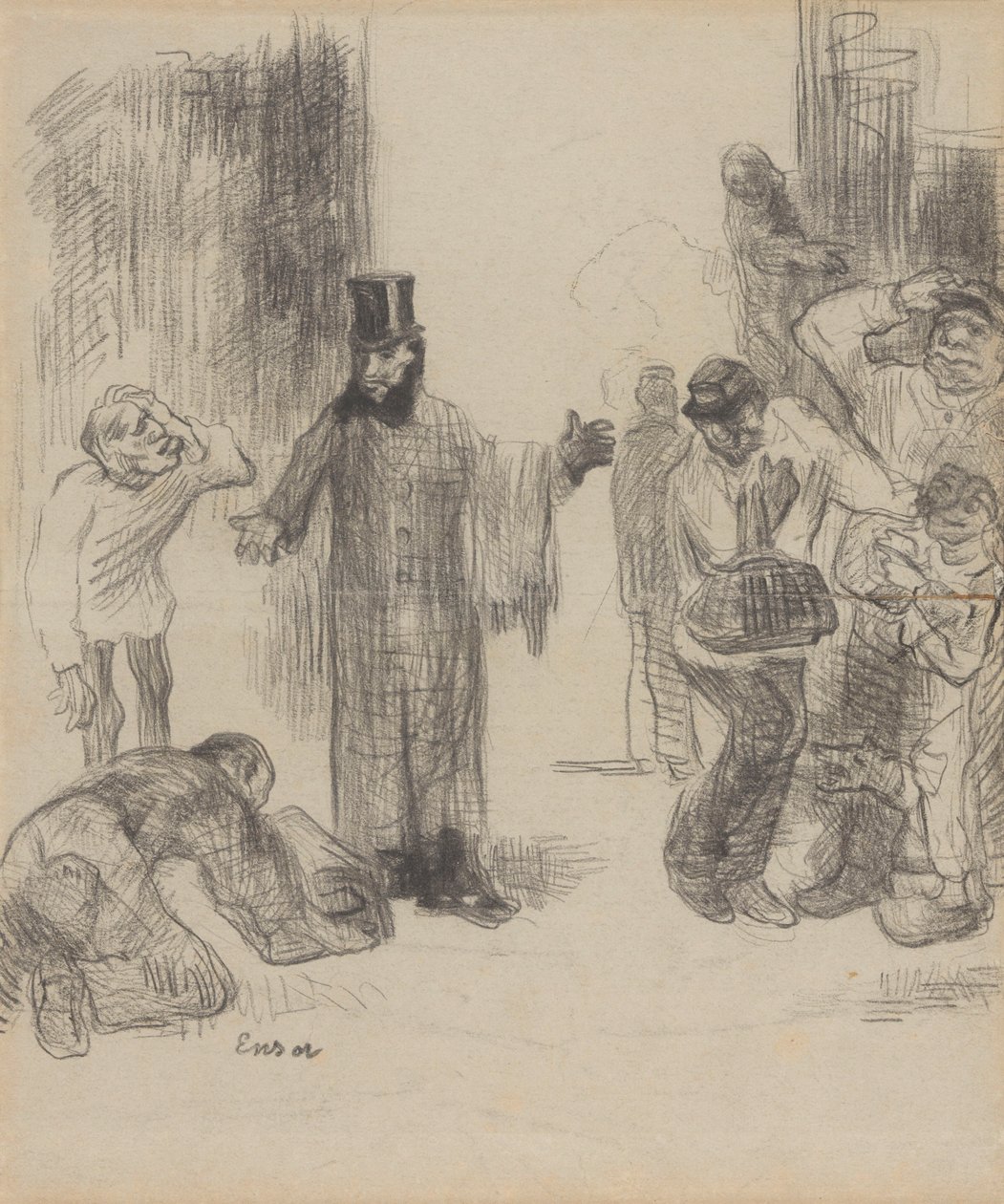 Die Paketträger von James Ensor