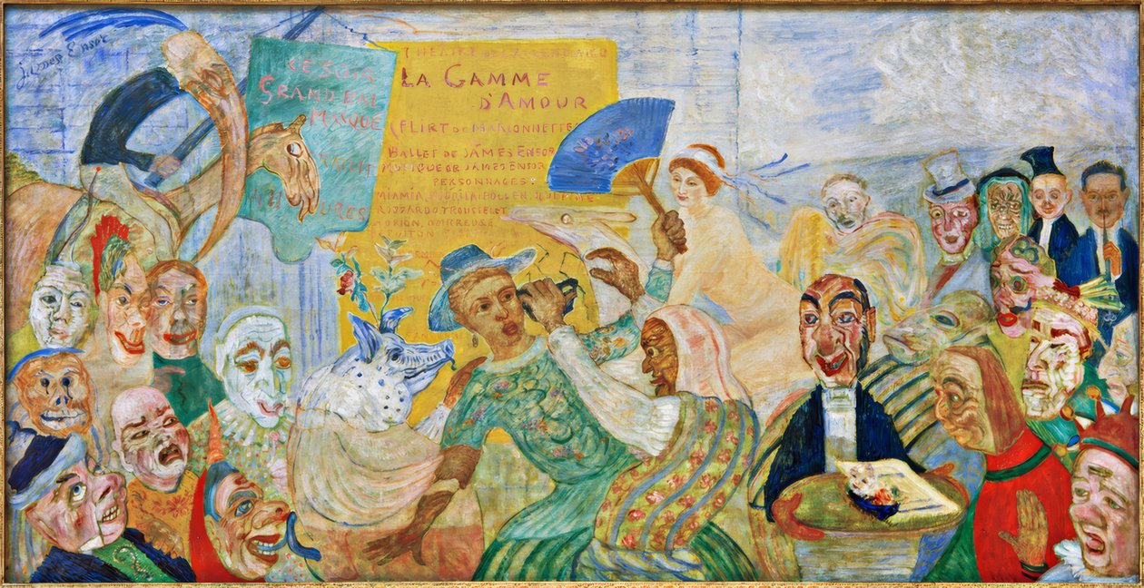 Die heruntergerissene Maske von James Sidney Ensor