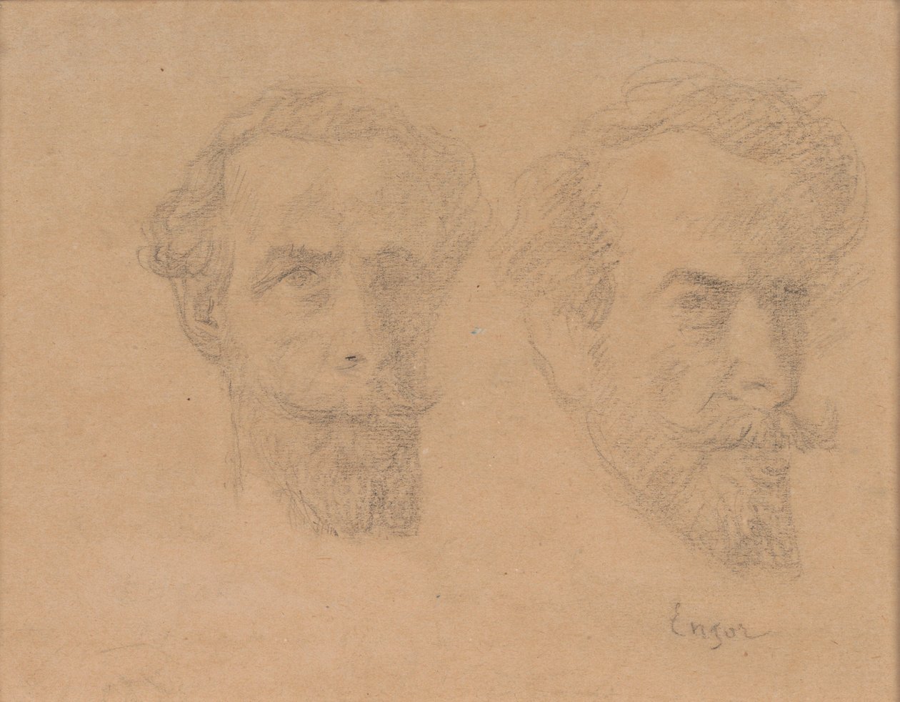 Doppeltes Selbstporträt von James Ensor