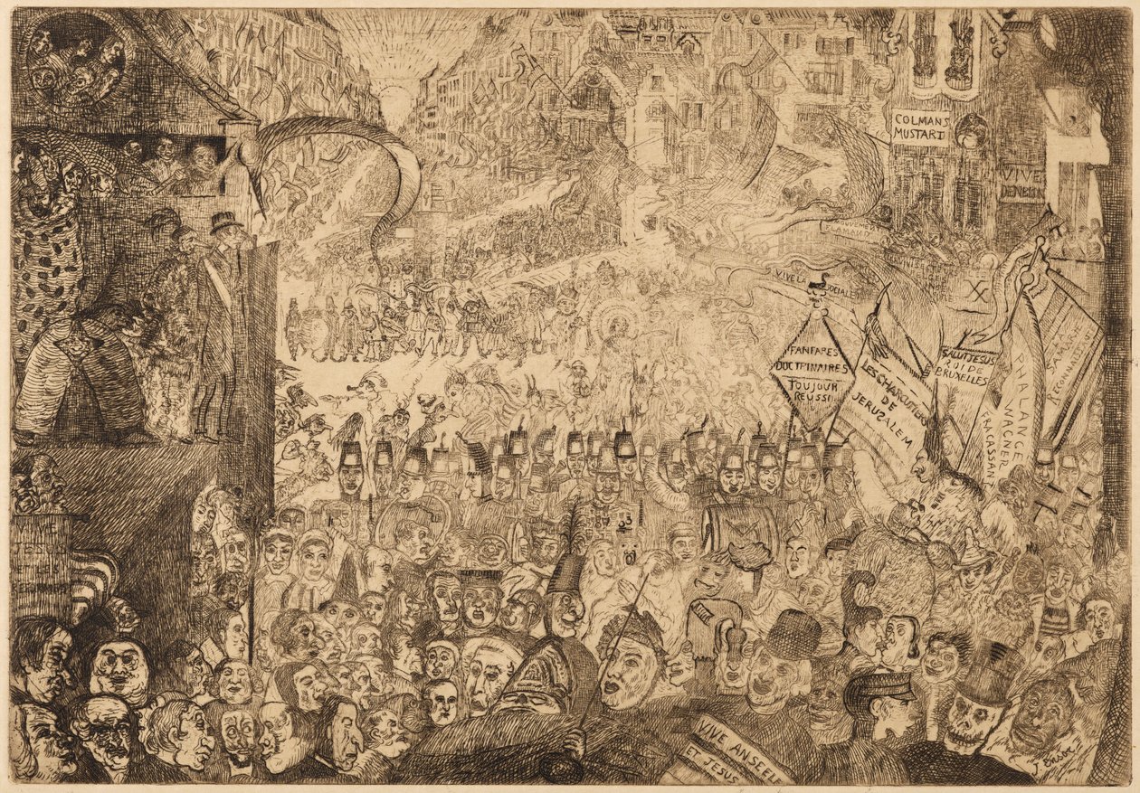 Einzug Christi in Brüssel von James Ensor