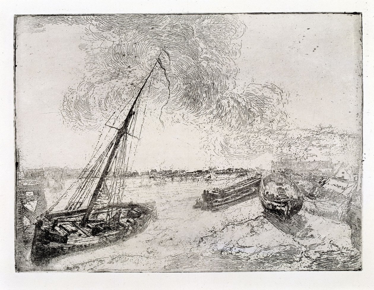 Gestrandete Boote von James Ensor