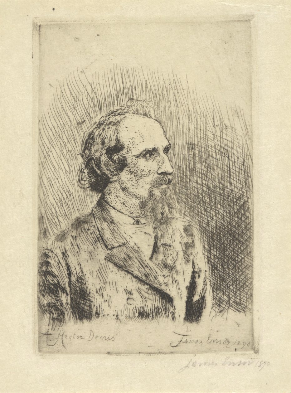 Porträt von Hector Denis von James Ensor