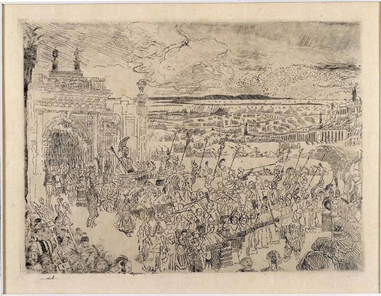 Römischer Triumphzug von James Ensor