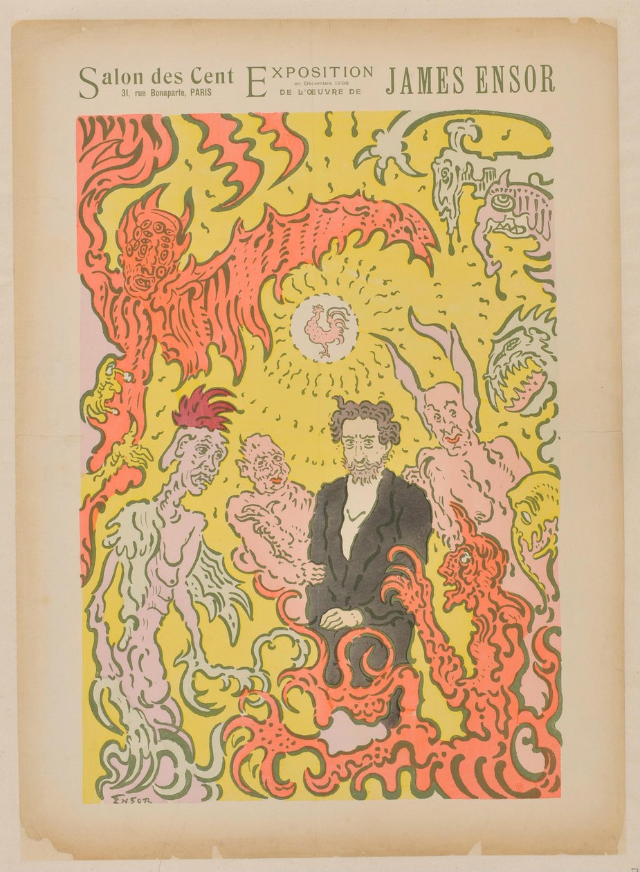 Salon des Cent. Dezember 1898 von James Ensor