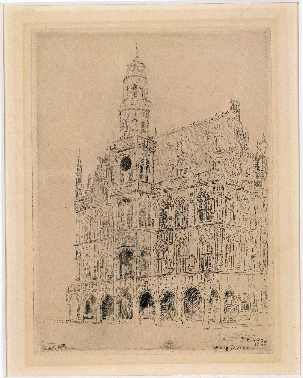 Rathaus von Oudenaarde von James Ensor