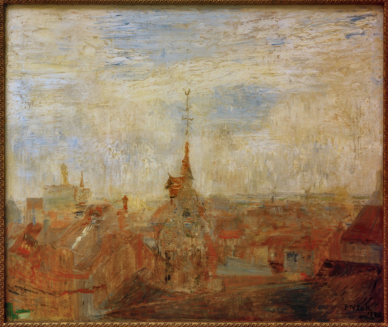 Die Dächer von Ostende von James Sidney Ensor