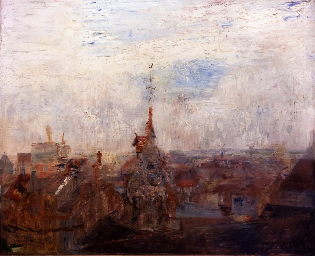 Die Dächer von Ostende von James Ensor