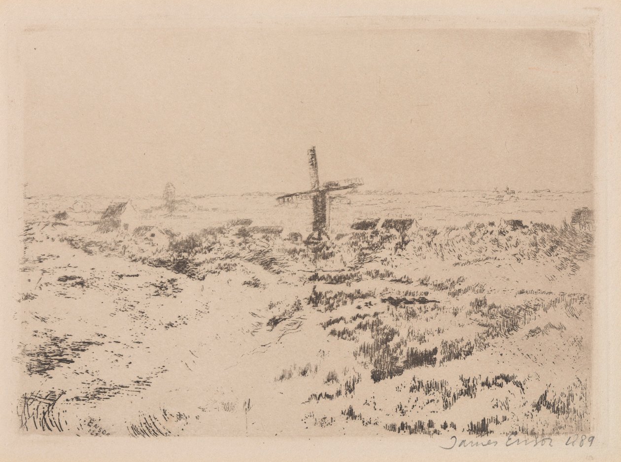 Die Windmühle bei Mariakerke von James Ensor