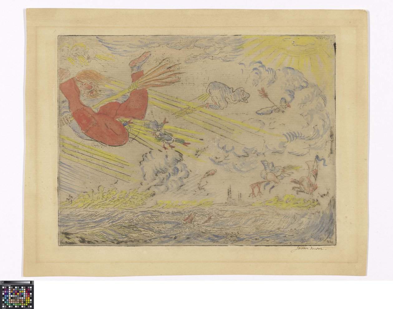 Zauberer im Sturmwind von James Ensor
