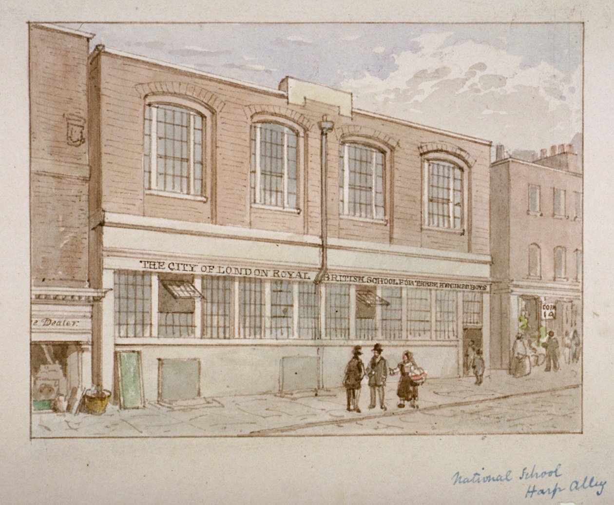 National School, Harp Alley, City of London, 1850 von James Findlay