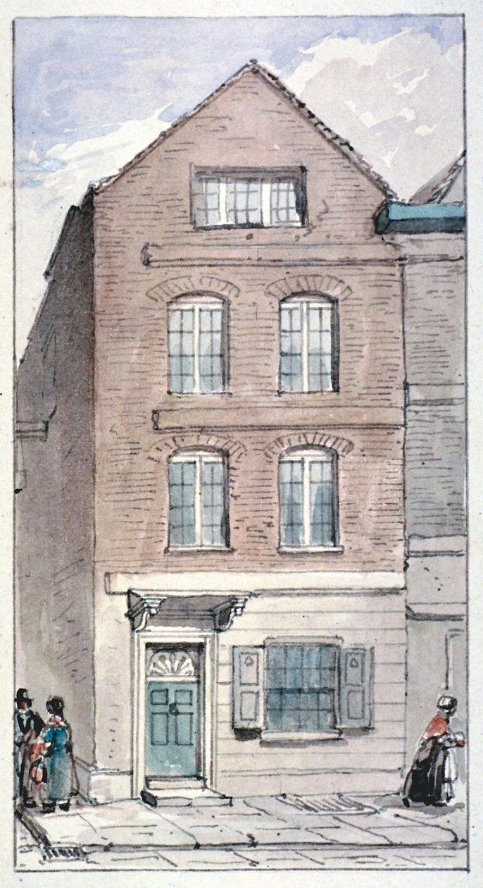 Ansicht von Nr. 7 Blackhorse Alley, Fleet Street, City of London, 1850 von James Findlay