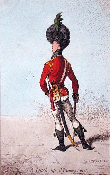 Ein Sprint auf der St. James Street, veröffentlicht von Hannah Humphrey von James Gillray