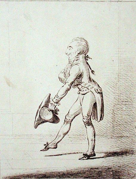 Ein Zeremonienmeister, veröffentlicht von Hannah Humphrey von James Gillray