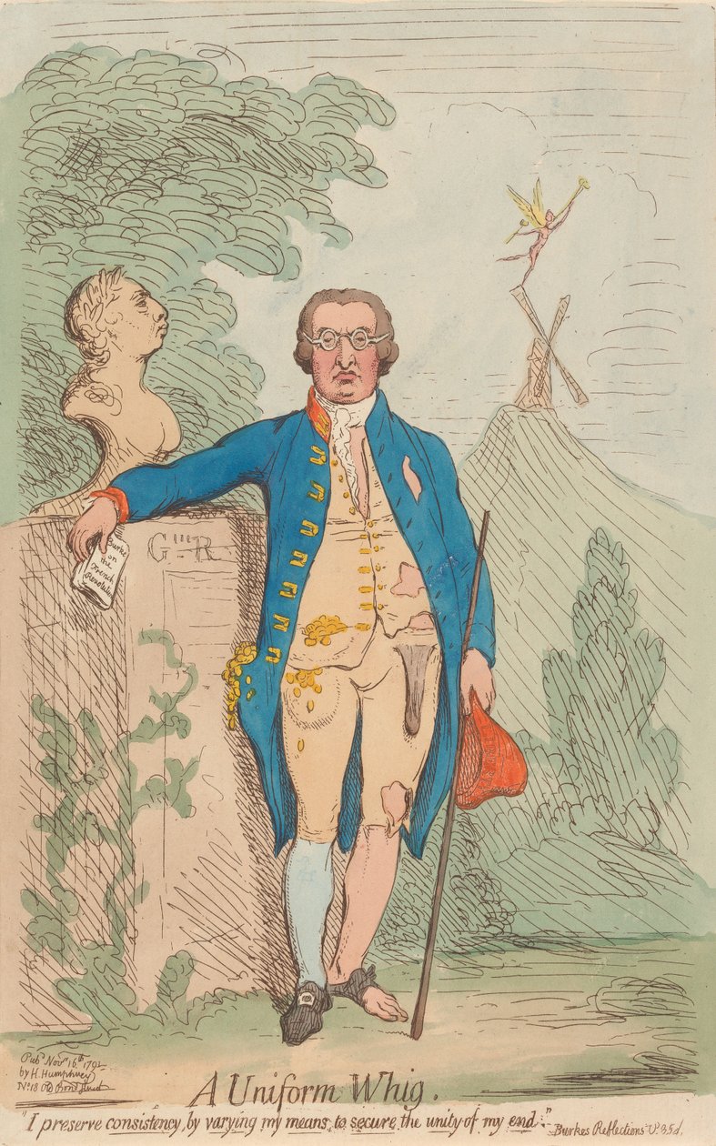 Ein Uniformierter Whig von James Gillray