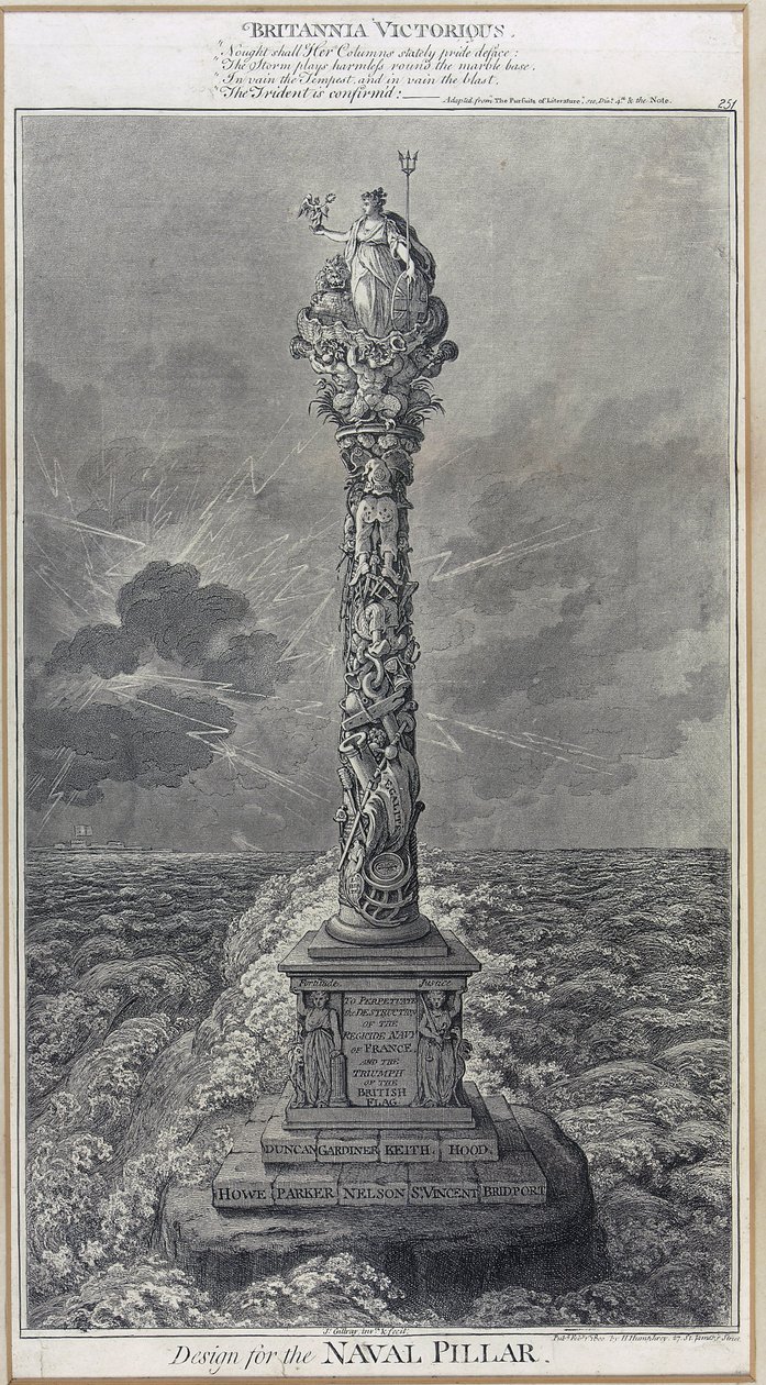 Entwurf für die Marine-Säule 