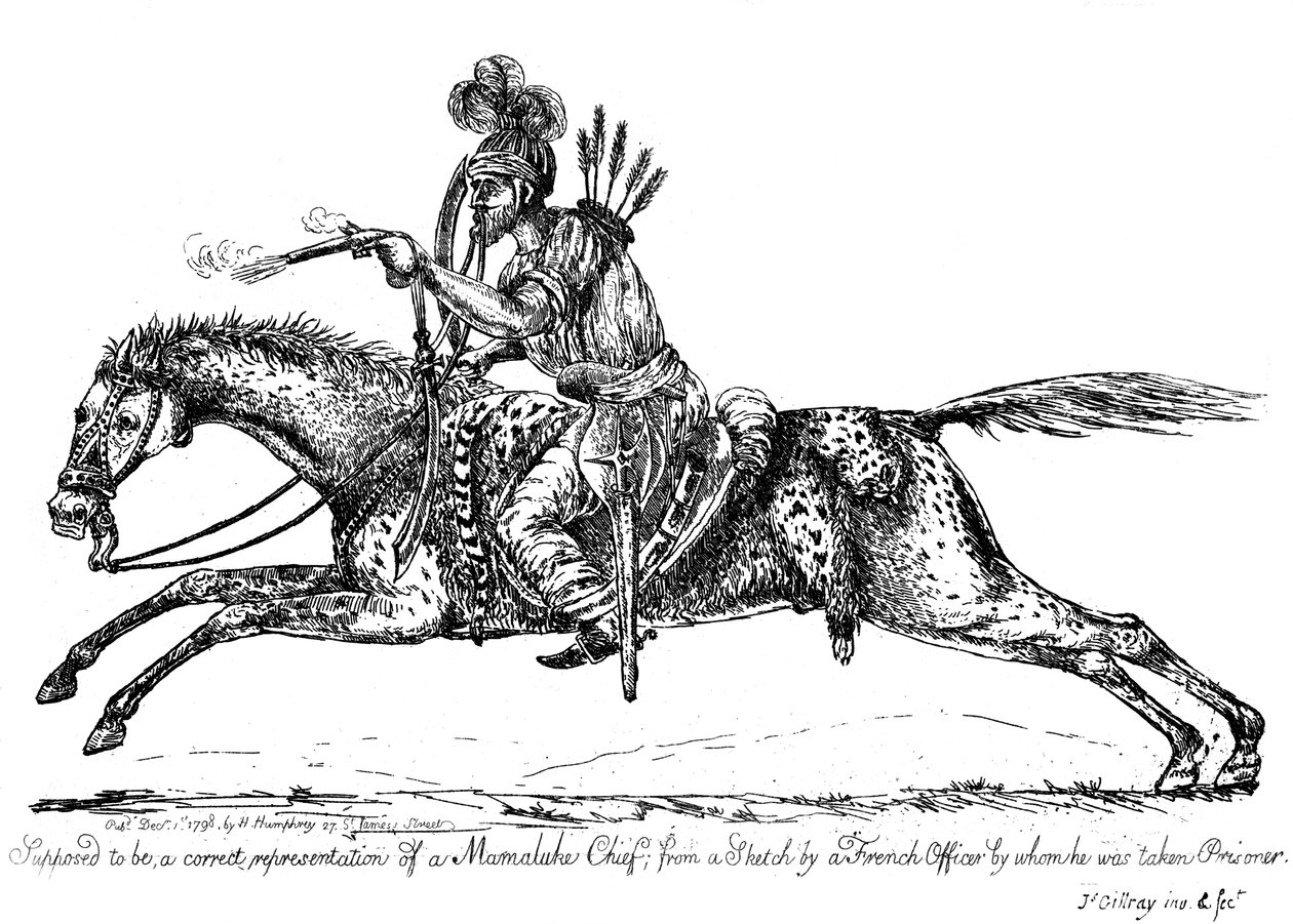 Mamelukenchef, 1798 von James Gillray