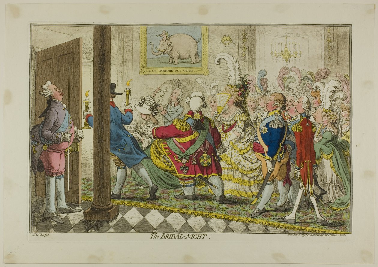 Die Hochzeitsnacht von James Gillray