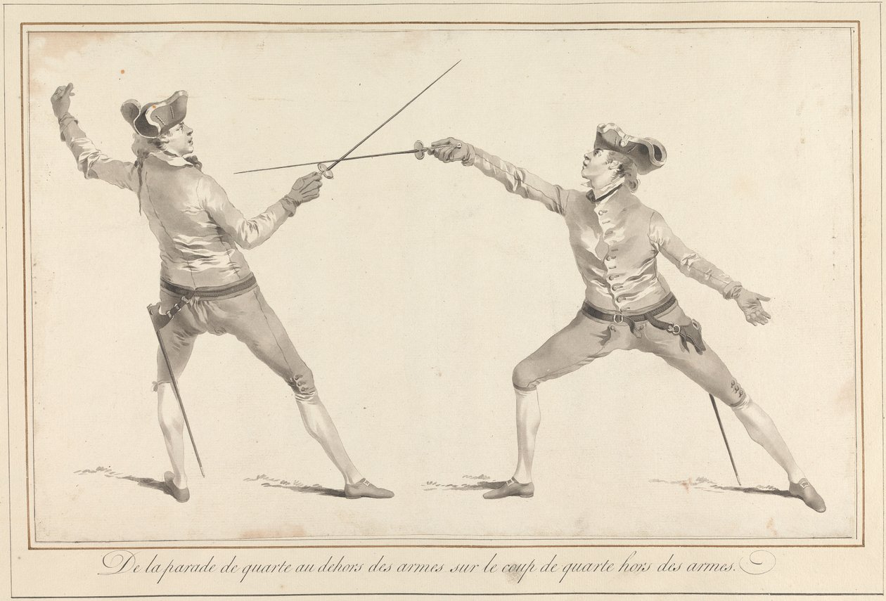 De la Parade de Quarte au Dehors des Armes sur le Coup de Quarte hors des Armes von James Gwin