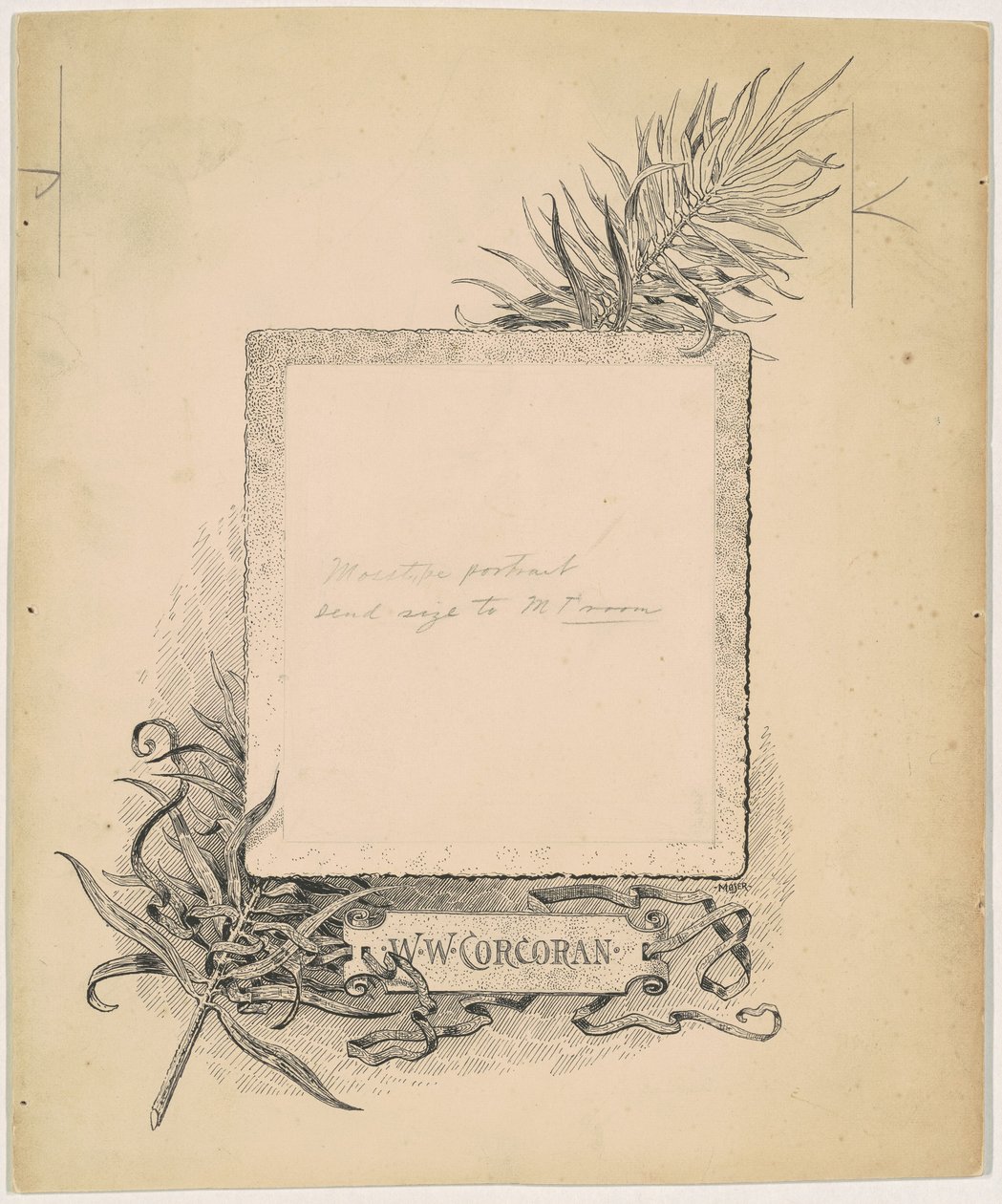 Frontispiz, Porträt von W. W. Corcoran von James Henry Moser