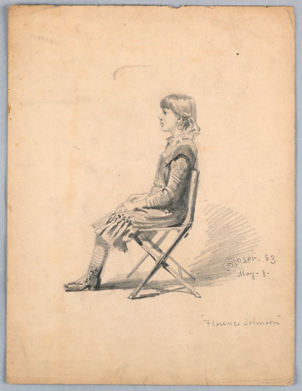 Porträt von Florence Johnson von James Henry Moser