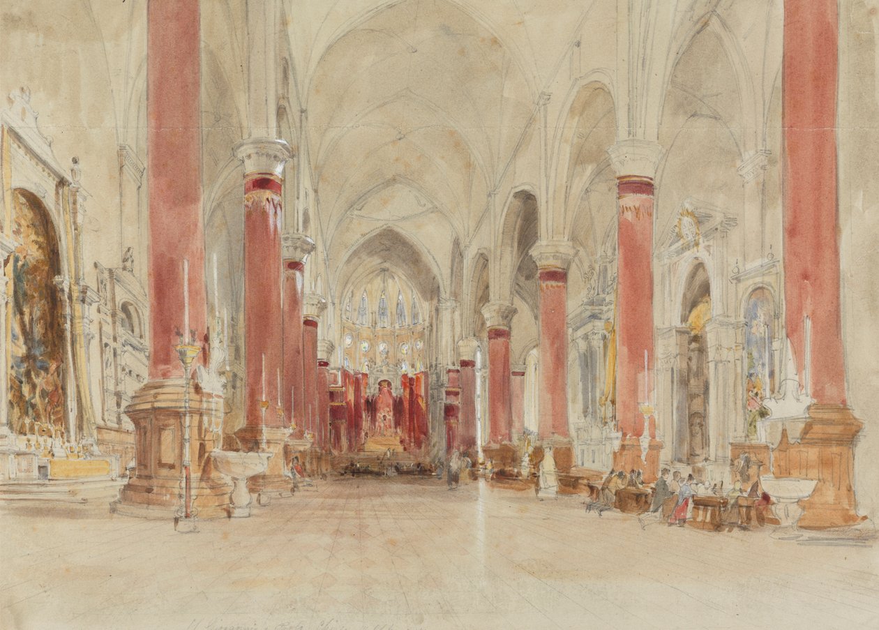 Innenraum der Kirche San Giovanni e Paolo, Venedig von James Holland