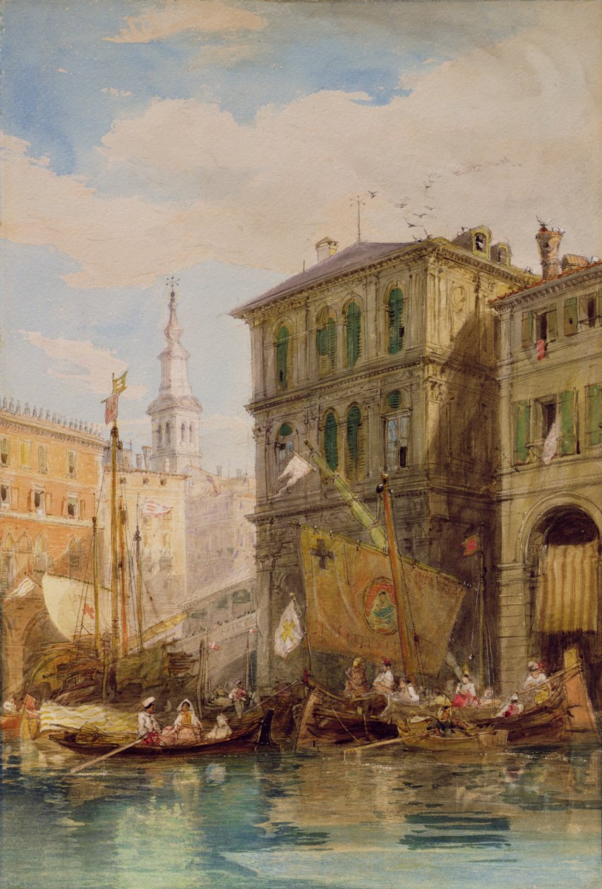 Der Palazzo Dei Camerlinghi, Venedig, ca. 1835-55 von James Holland