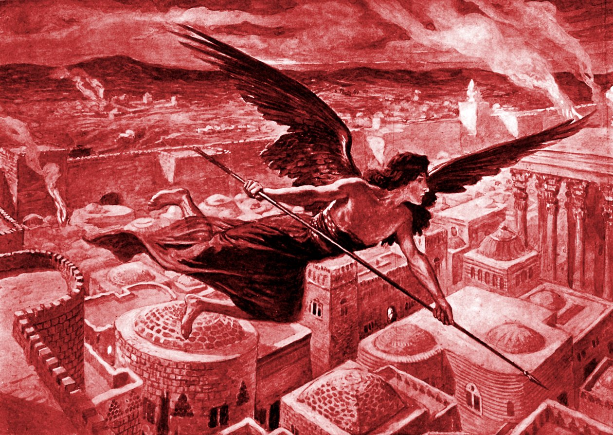 Die Erschlagung der Assyrer, von Tissot - Bibel von James Jacques Joseph (after) Tissot