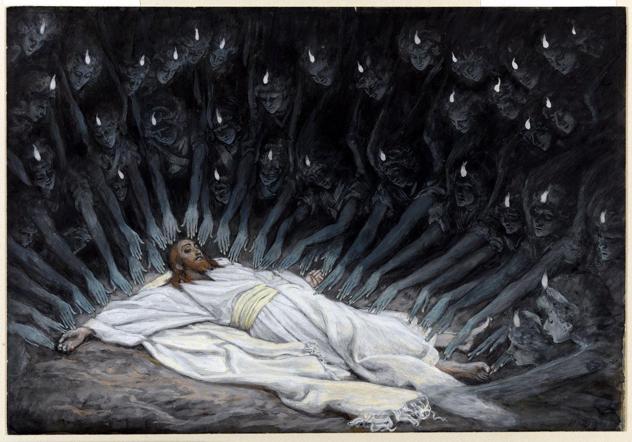 Engel kamen und dienten ihm, Illustration für Das Leben Christi, ca. 1886-94 von James Jacques Joseph Tissot