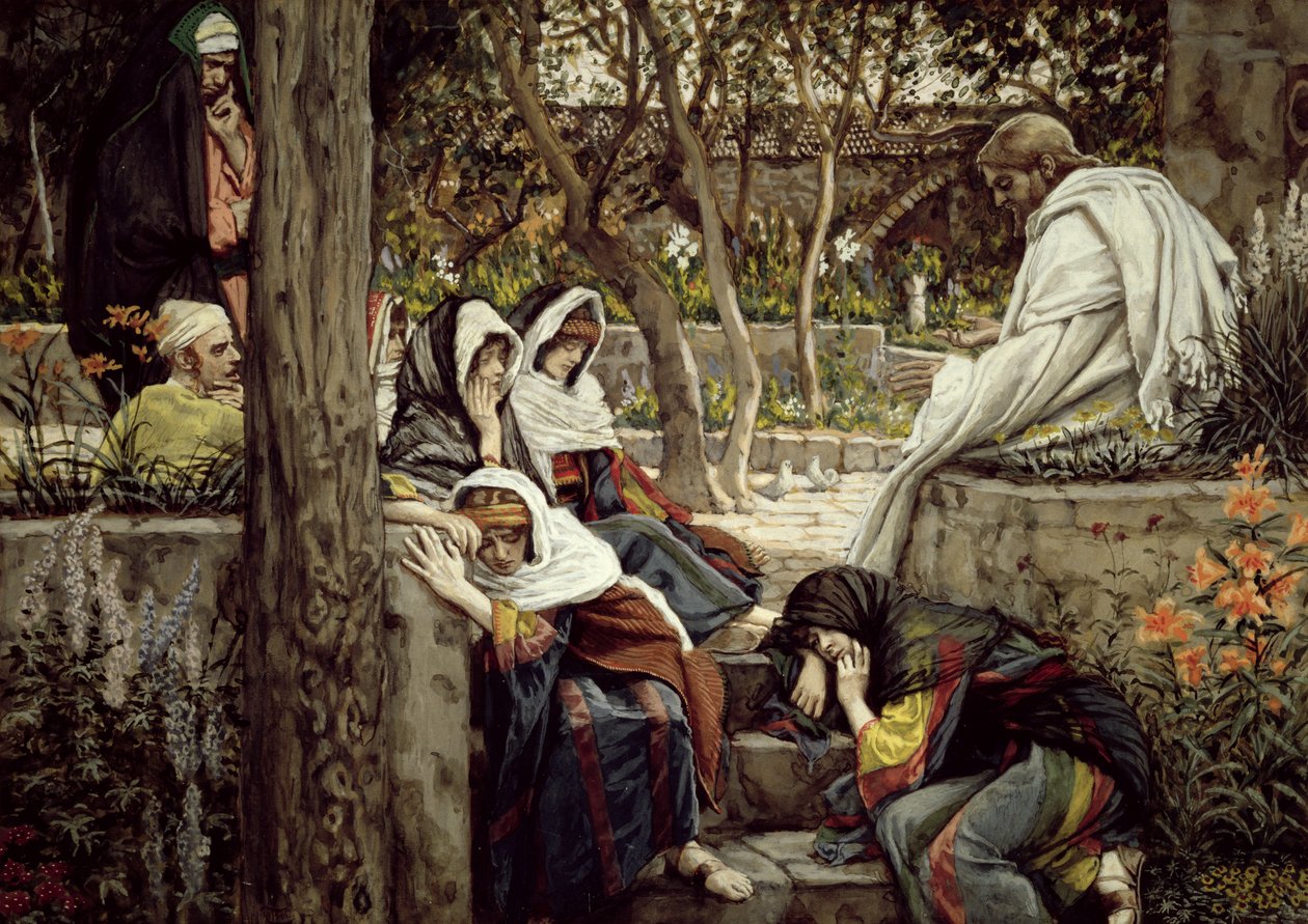 Jesus in Bethanien, Illustration für Das Leben Christi, ca. 1886-96 von James Jacques Joseph Tissot