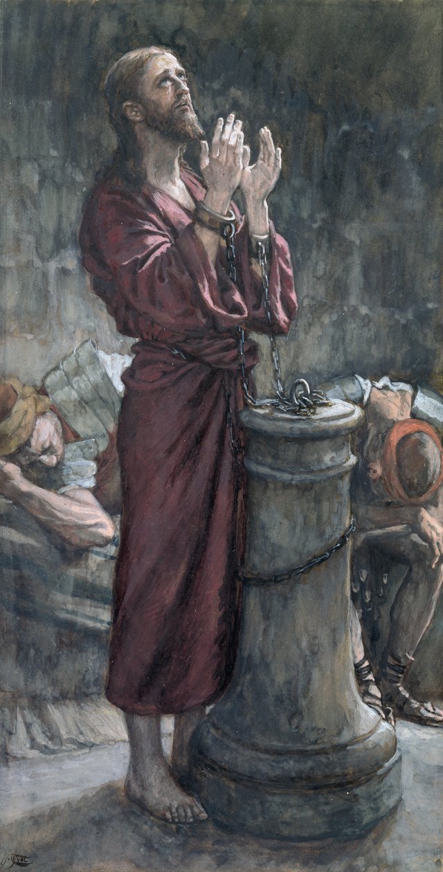 Jesus im Gefängnis, Illustration für Das Leben Christi von James Jacques Joseph Tissot