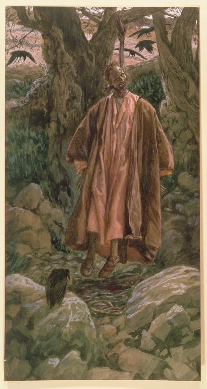 Judas erhängt sich, Illustration für Das Leben Christi, ca. 1886-96 von James Jacques Joseph Tissot