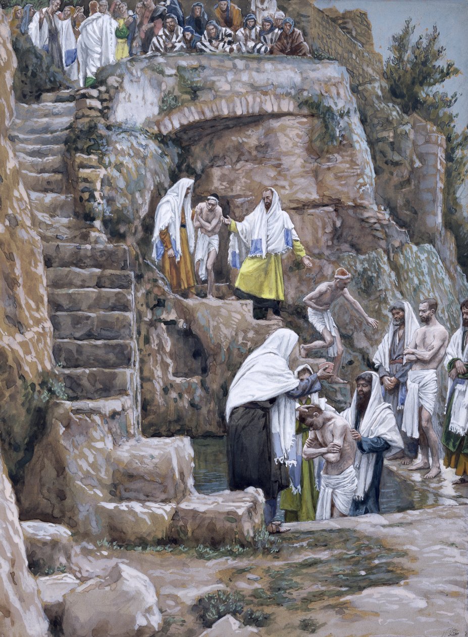 Die Jünger Jesu taufen, Illustration für Das Leben Christi, ca. 1886-94 von James Jacques Joseph Tissot