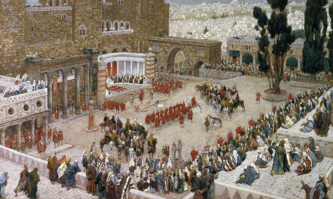 Das Forum von Jerusalem von oben gesehen, Illustration für Das Leben Christi, ca. 1886-96 von James Jacques Joseph Tissot