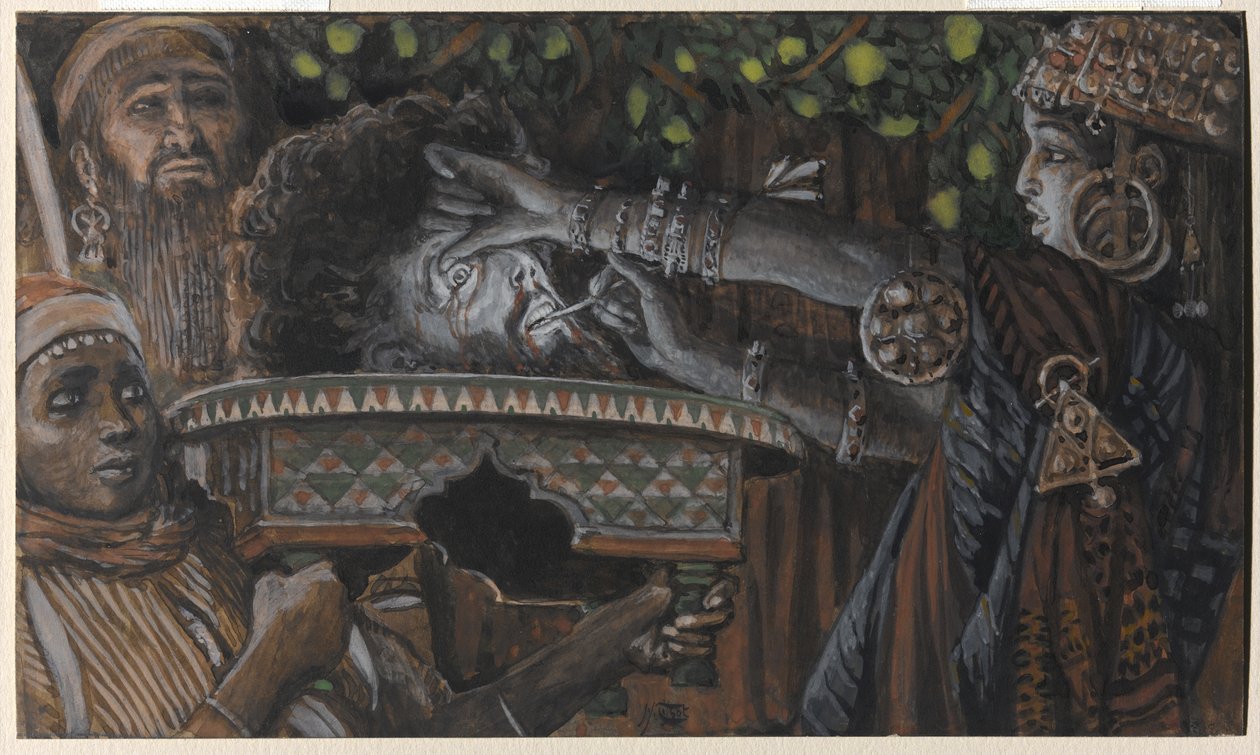 Der Kopf von Johannes dem Täufer, Illustration für Das Leben Christi von James Jacques Joseph Tissot