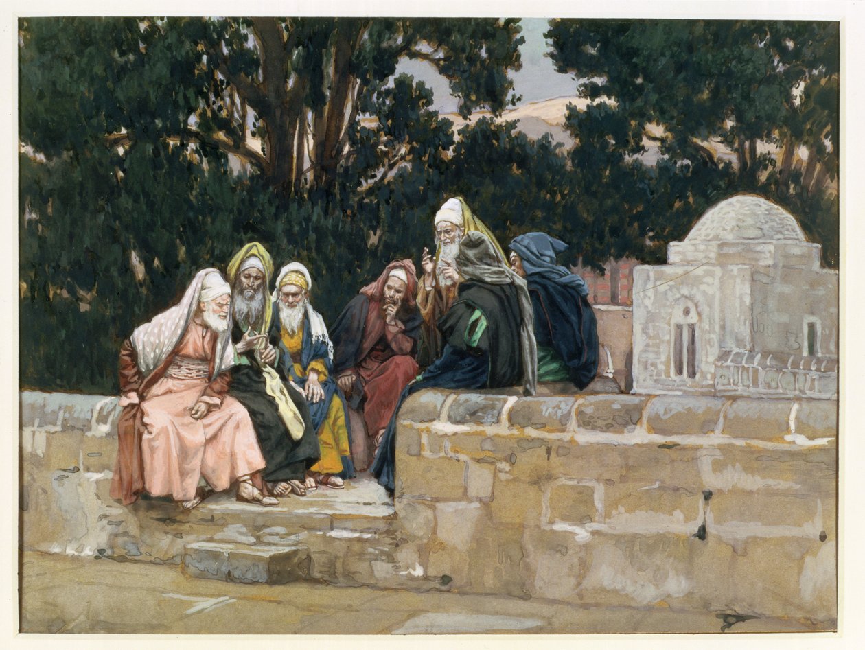 Die Pharisäer und die Herodianer, Illustration für Das Leben Christi, ca. 1886-96 von James Jacques Joseph Tissot