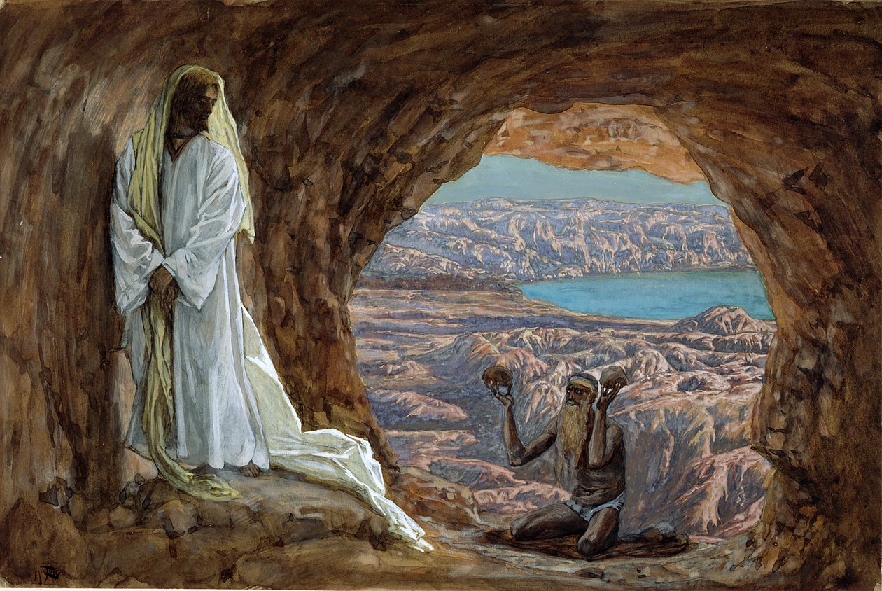 Die Versuchung in der Wüste, Illustration für Das Leben Christi, ca. 1886-94 von James Jacques Joseph Tissot