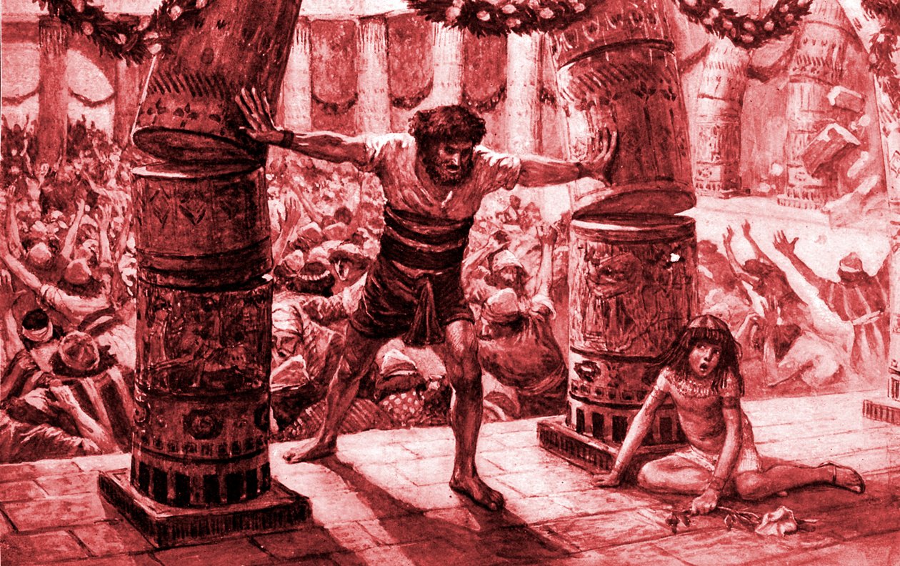 Simson stürzt die Säulen von James Jacques Joseph after Tissot