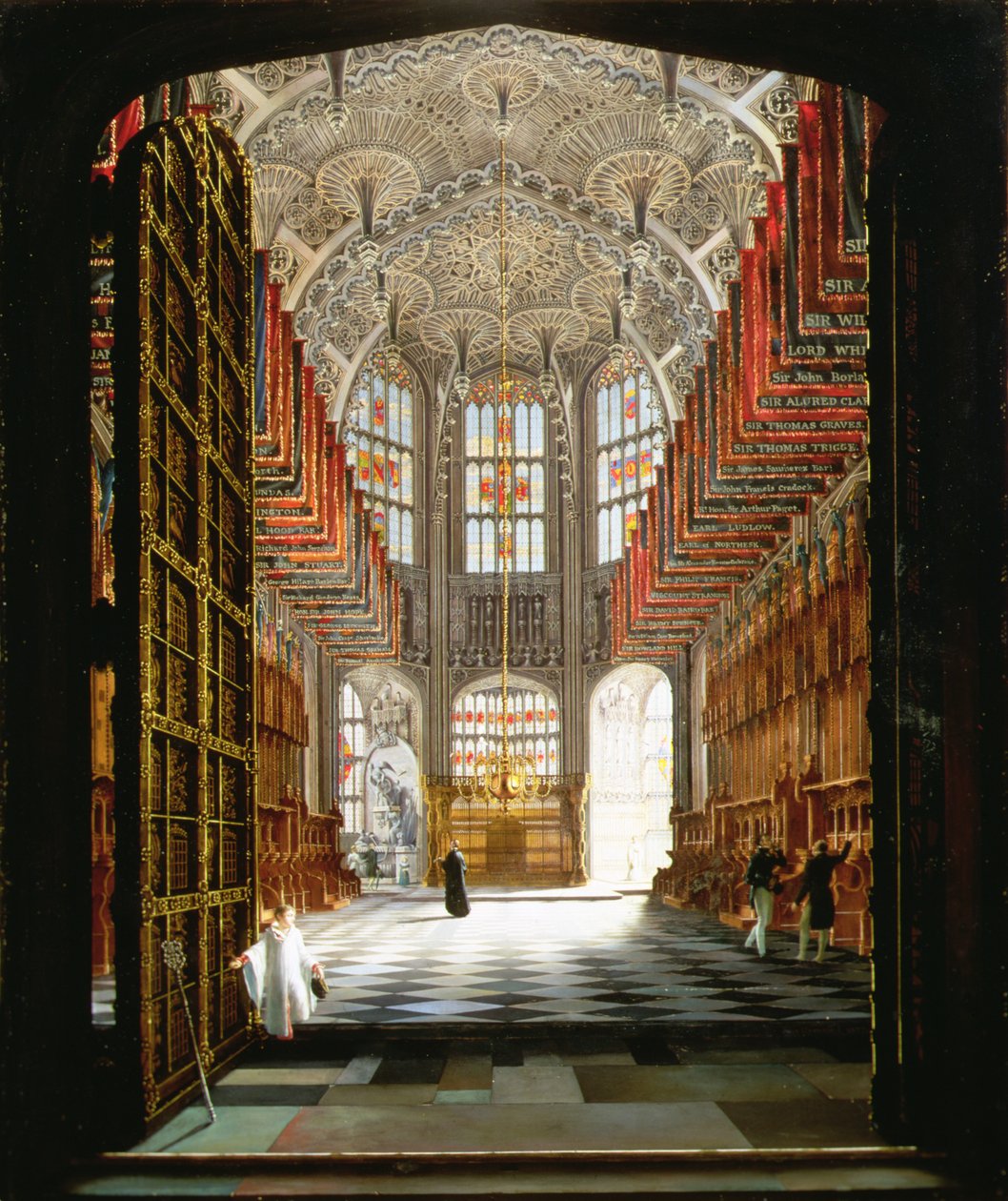 Innenraum der Kapelle von Heinrich VII., Westminster Abbey von James John Harwood