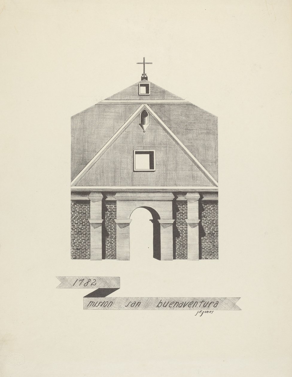 Mission San Buenaventura von James Jones